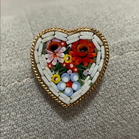 Jewelry - Mosaic Heart Brooch